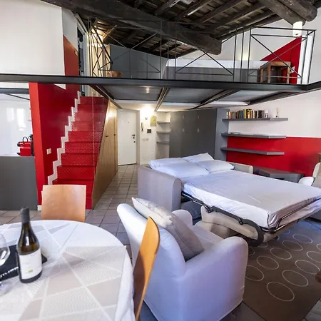 The Scarlet Loft In Trastevere 아파트 로마