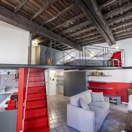 Apartmán The Scarlet Loft In Trastevere *