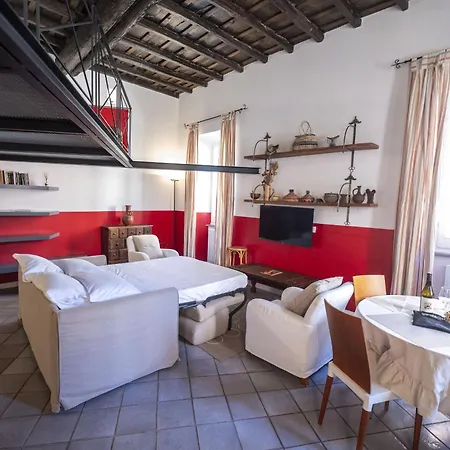 The Scarlet Loft In Trastevere 로마
